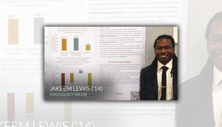 Portrait of Jakeem Lewis Gonzaga University Psychology Department Major 2014