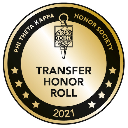 Phi Theta Kappa Honor Society - Transfer Honor Roll Badge 2019