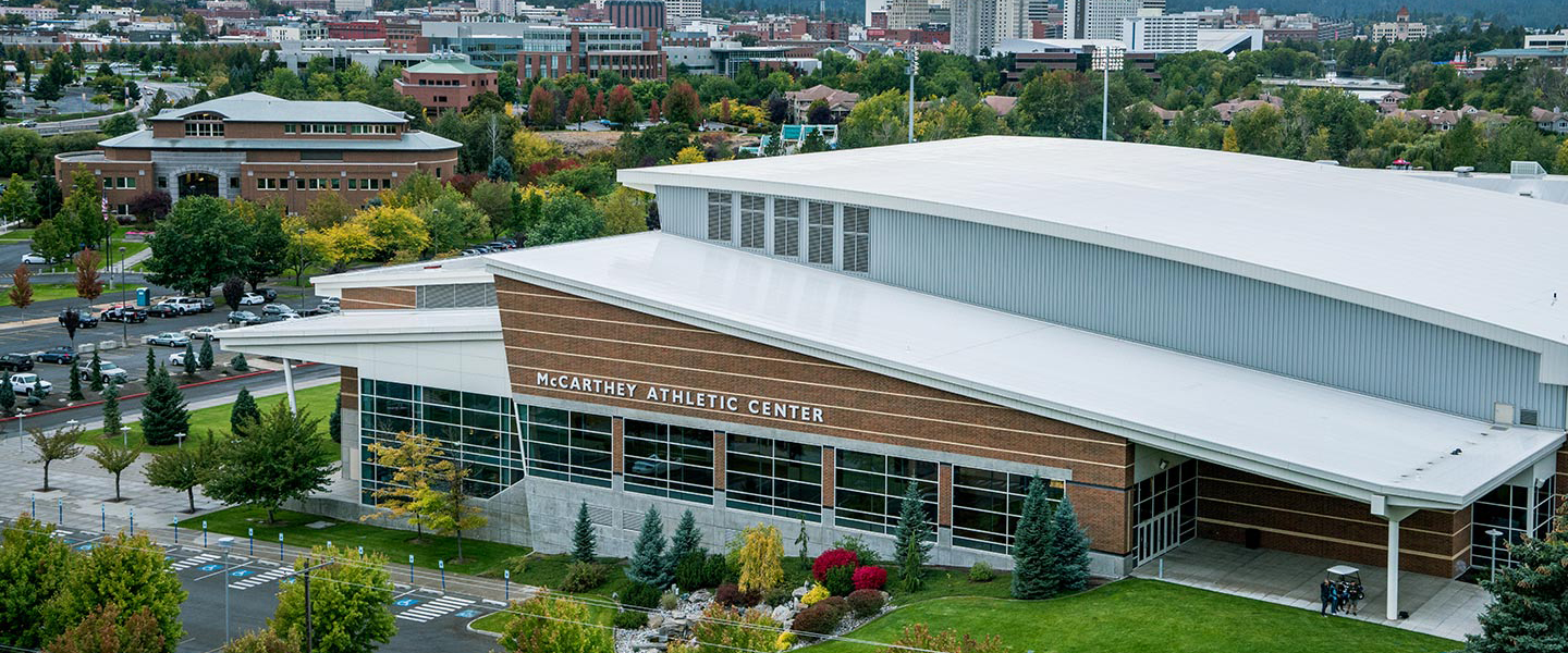 Aerial photo of the McCarthey Athletic Center