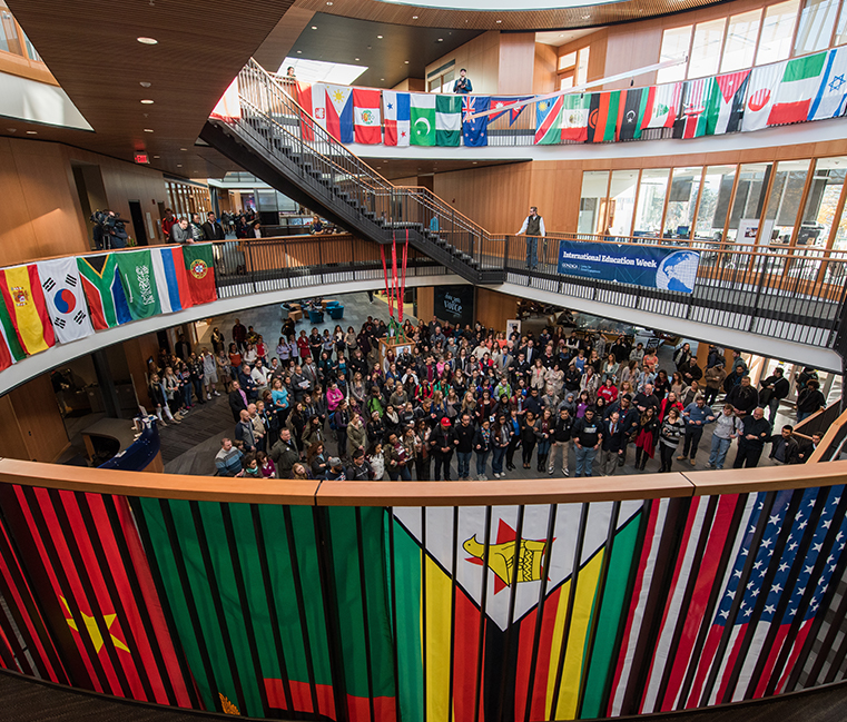 The GUEST team collaborates with our students, staff and faculty to help create transformative events, such as the International Day of Tolerence. 