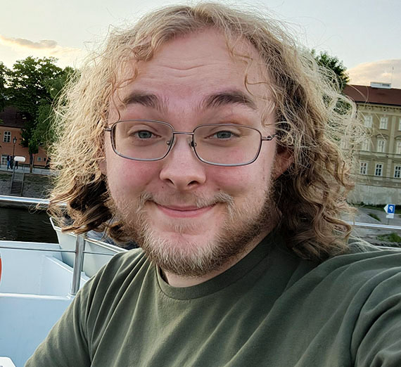 Mask artist from Michoacan, Mexico displays his work