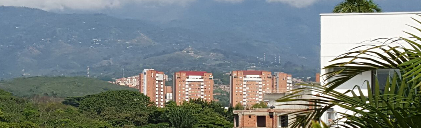 View of Hillside and Buildings in Cali, Columbia