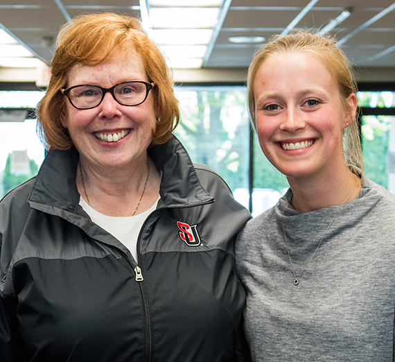 GU student Eleanor Weisblat is working in the lab this summer with Nora Disis, M.D., renowned cancer researcher at the UW School of Medicine.  GU photo 
