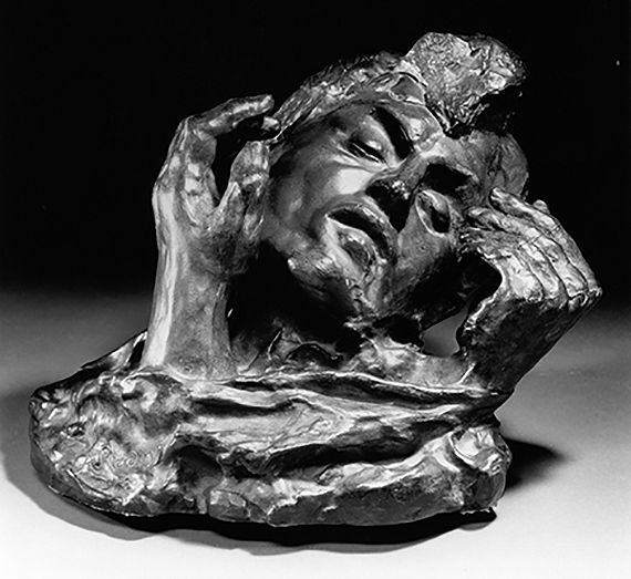 Auguste Rodin (French, 1840–1917) Head of Shade with Two Hands, ca. 1910 Modeled about 1910; cast 2 in an edition of unknown size, date unknown Bronze; Alexis Rudier Foundry Lent by Iris and B. Gerald Cantor Foundation 