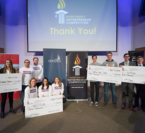 Gonzaga University Northwest Entrepreneurship competition winners 