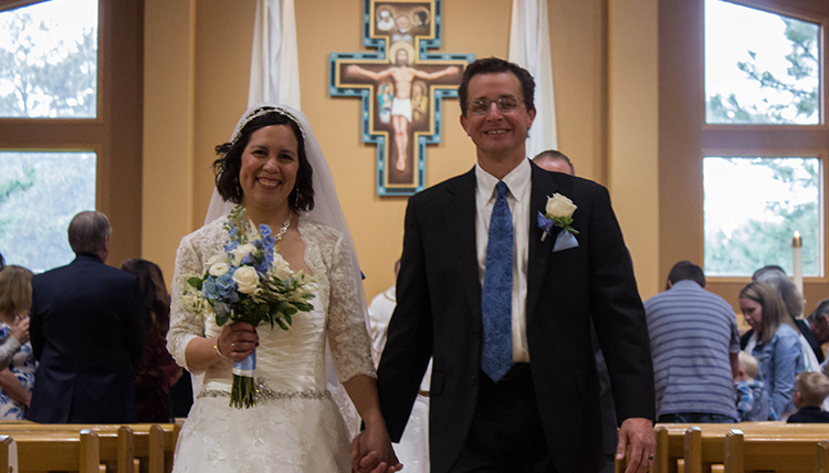 couple married in Catholic church