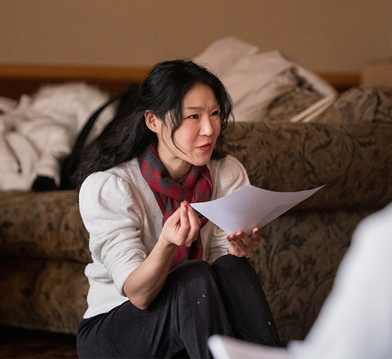 Alexa Robinson prepares for a semi-professional production of Oklahoma. 