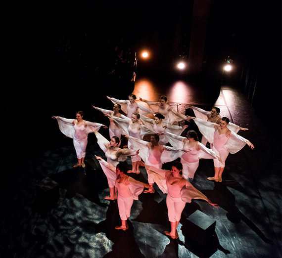 A dancer performs at the dedication for the Woldson Center for the Performing Arts in April of 2019.  (GU photo by Amanda Ford)