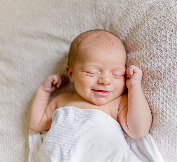 baby in chair