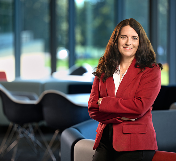 people gather in a lab