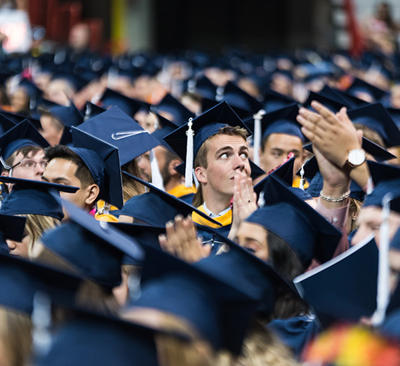 A scene from the second undergraduate ceremony on May 9. (GU photo by Matt Repplier)