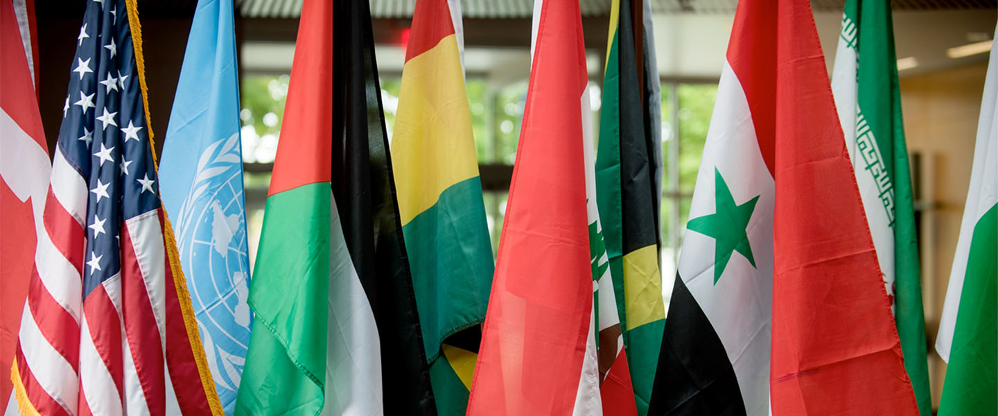Flags from around the world.