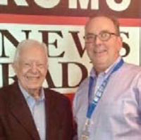 Gregg Hersholt poses with former Unites States President, Jimmy Carter. Gregg Hersholt poses with former Unites States President, Jimmy Carter.