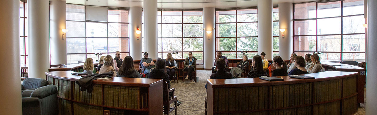 Group Discussion in the Gonzaga Library