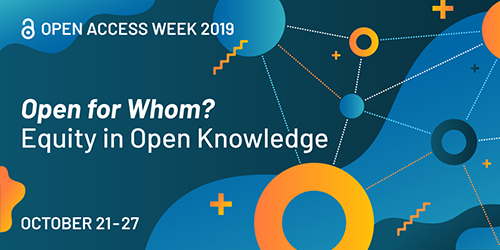 Open Access Week 2019 Banner Open Access Week 2019 Banner
