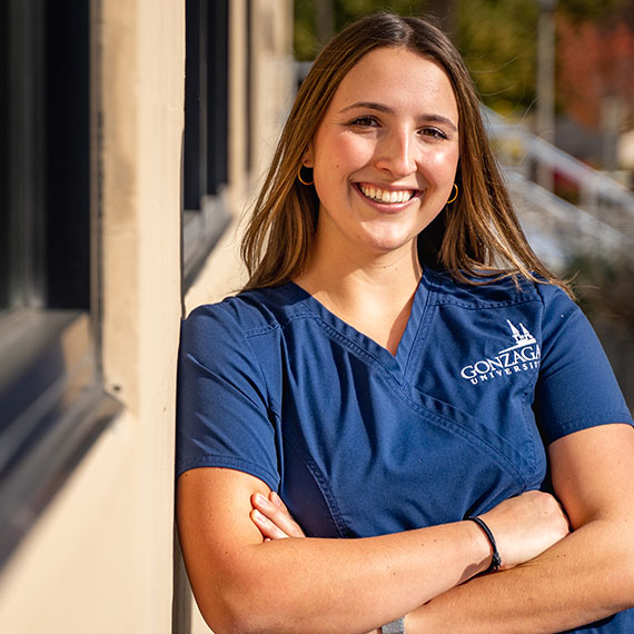 A Gonzaga nursing student.