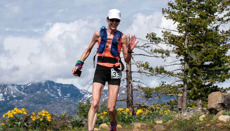Jackie Van Allen on a sunflower Run.