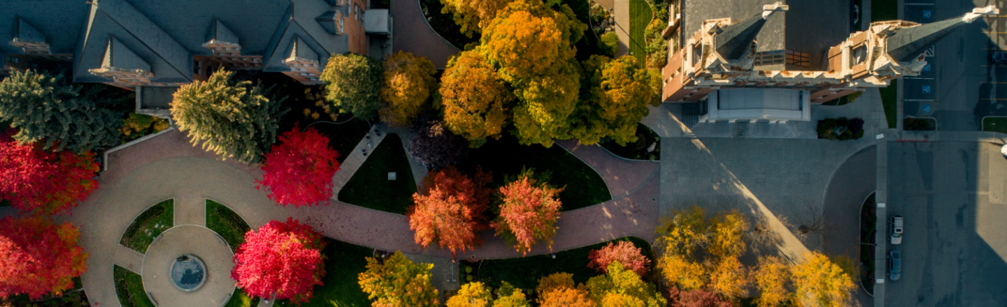 Aerial view of Gonzaga campus
