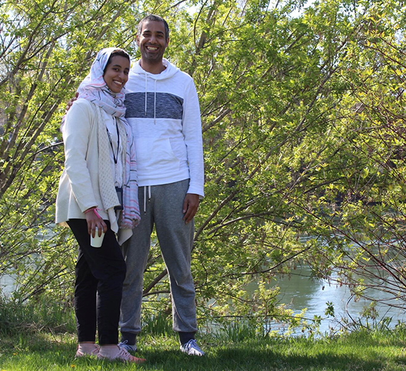 Portrait of English Language Center student Alotaibi Faten and Sultan Portrait of English Language Center student Alotaibi Faten and Sultan
