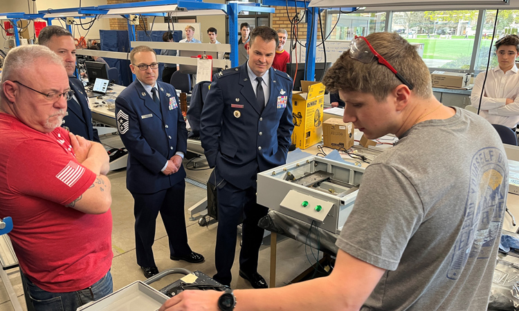 STEM students working with the GU Fairchild Air Force Base Partnership. STEM students working with the GU Fairchild Air Force Base Partnership.