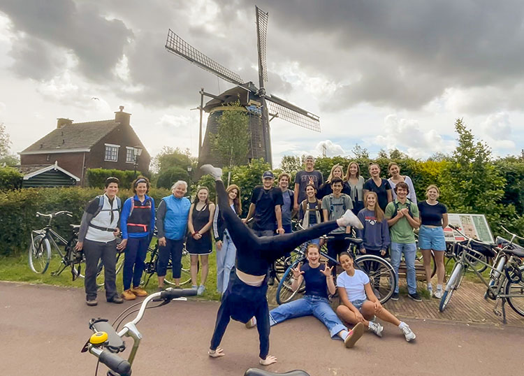 Group with Windmill Group with Windmill