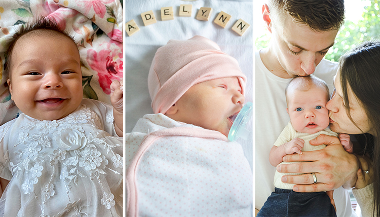 (Left) Lily Lynn Houser, (Center) Adelynn Libsack, (Right) Adelaide Mitchell with her parents, Emalise and Conner Mitchell. (Left) Lily Lynn Houser, (Center) Adelynn Libsack, (Right) Adelaide Mitchell with her parents, Emalise and Conner Mitchell.