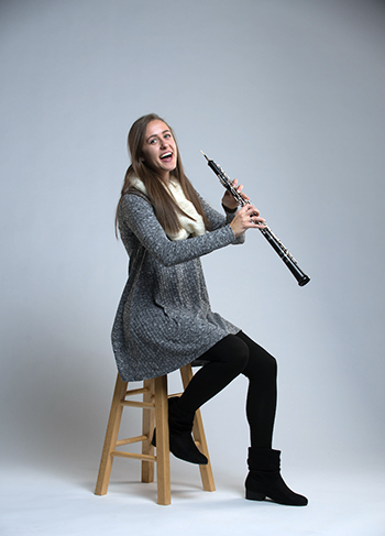 Megan Schultz is a highly skilled oboe player. (GU photo) Megan Schultz is a highly skilled oboe player. (GU photo)