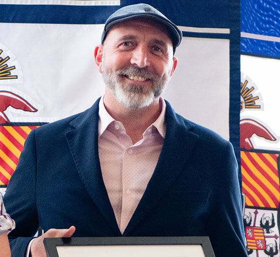 engineering-faculty-earn-awards-2026_sq_Baumgardner-26.jpg Marc Baumgardner at the award ceremony
