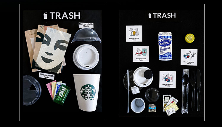 Trash shadow boxes