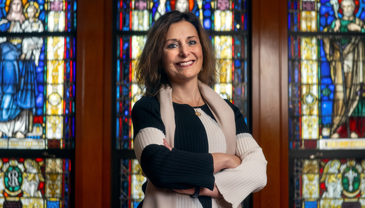Katia Passerini, Ph.D., in the Gonzaga University Chapel Katia Passerini, Ph.D., in the Gonzaga University Chapel