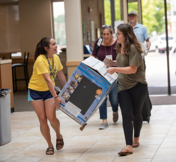 carrying boxes