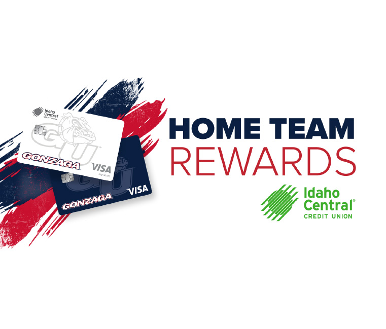 Gonzaga University Idaho Central Credit Union Rewards credit card text 
