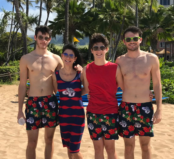 Joanne and her sons