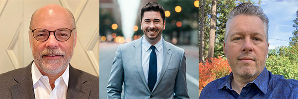Headshots of Gonzaga’s School of Business Administration Executives in Residence Kevin McQuilkin, Jabez LeBret, and Ed Reese. Headshots of Gonzaga’s School of Business Administration Executives in Residence Kevin McQuilkin, Jabez LeBret, and Ed Reese.