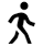 clip art image of a figure walking