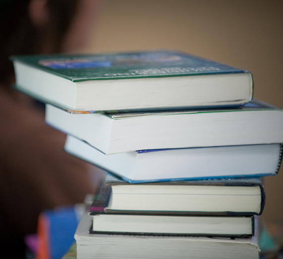 A pile of books