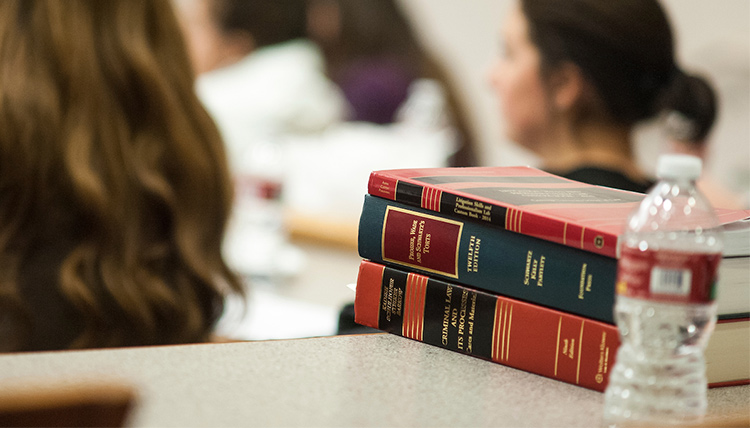 Gonzaga Law books and bottled water Gonzaga Law books and bottled water