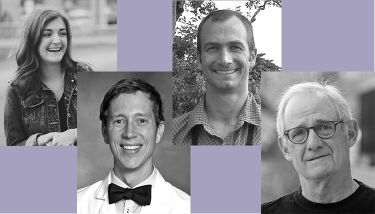 black and white images of 4 Gonzaga grads speaking at TEDx black and white images of 4 Gonzaga grads speaking at TEDx