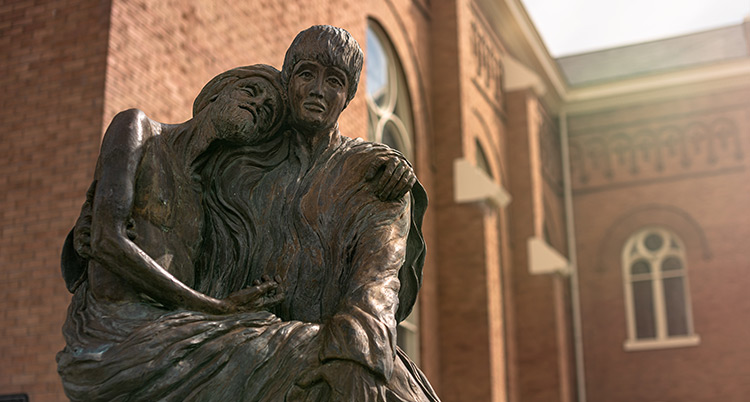 A statue of Aloysius Gonzaga