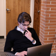 student using computer to study student using computer to study