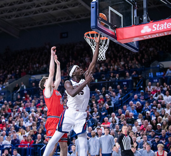 graham ike making a lay up 