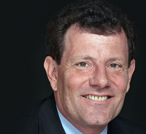Portrait of Nicholas Kristof. Portrait of Nicholas Kristof.