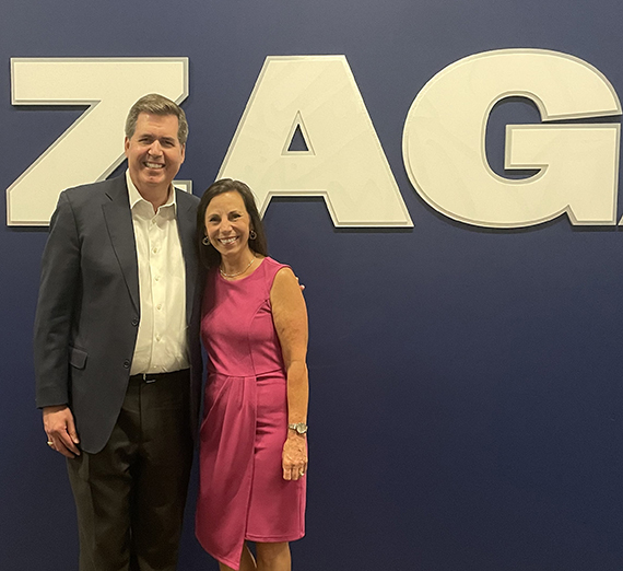 President McCulloh and Julia Bjordahl