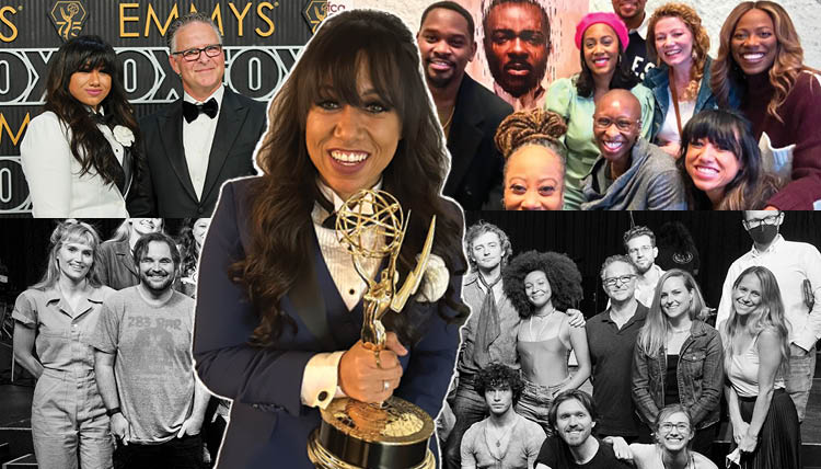 Mandi Price holds Emmy Mandi Price holds Emmy