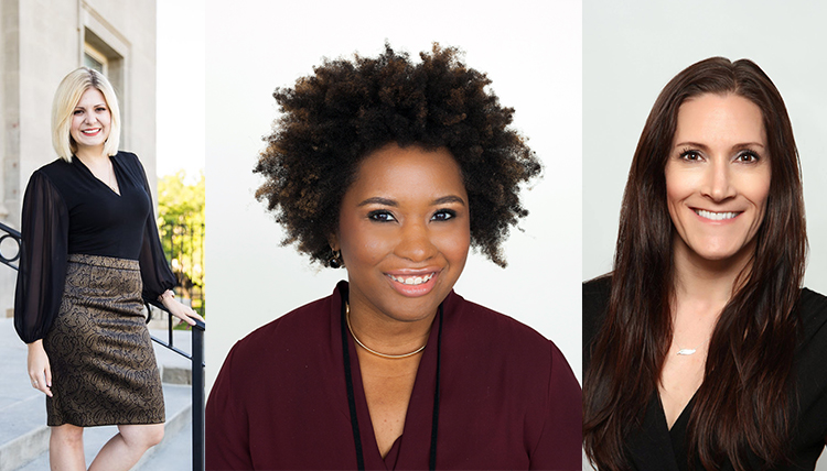 three career women in separate photos, including one woman of color three career women in separate photos, including one woman of color