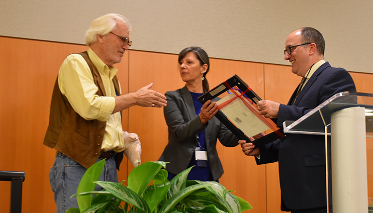 George Critchlow receives certificate of recognition George Critchlow receives certificate of recognition