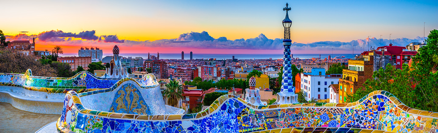 rooftop view of Barcelona, Spain