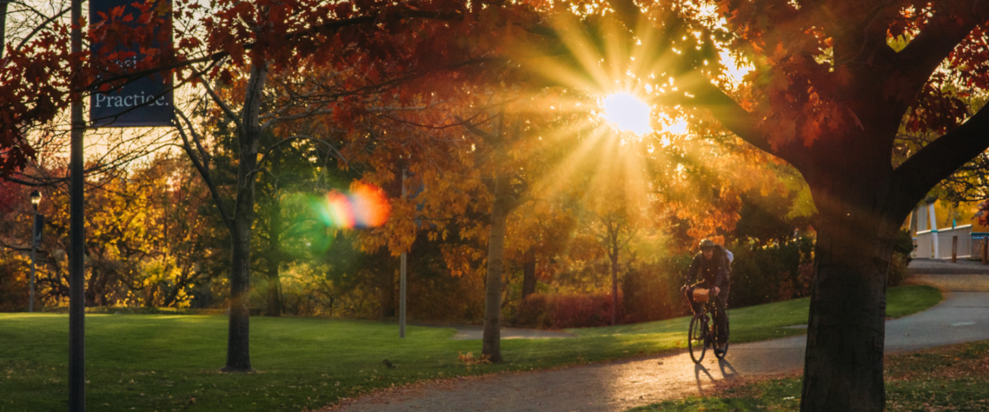Man biking