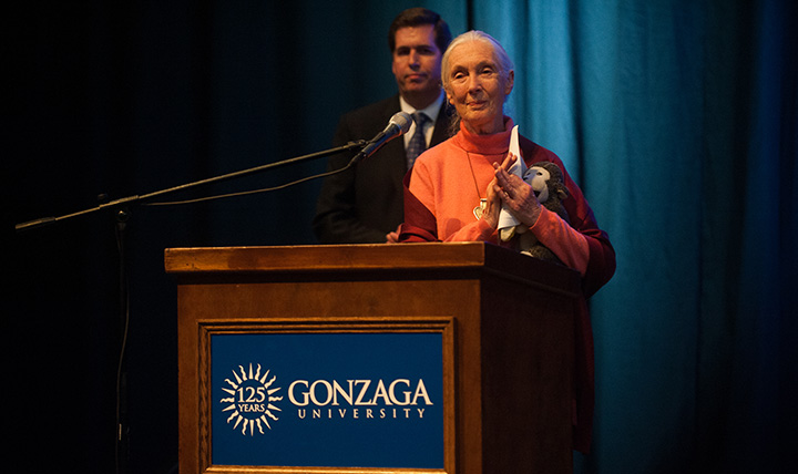 Jane Goodall and Thayne McCulloh Jane Goodall and Thayne McCulloh