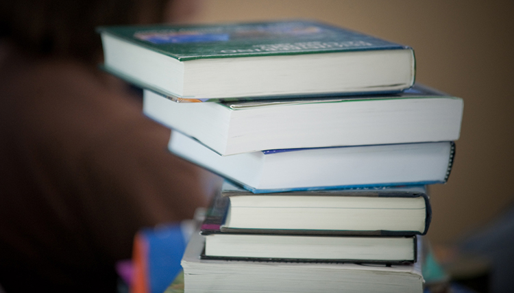 A pile of books A pile of books
